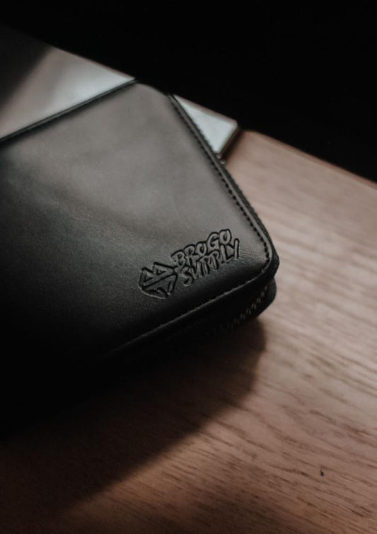 Black Zip Wallet